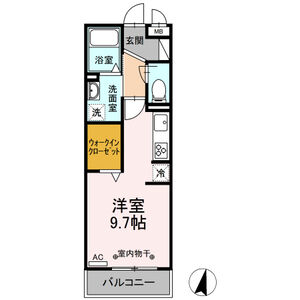 ワンルーム 間取り図
