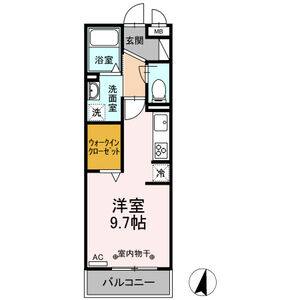 ワンルーム 間取り図