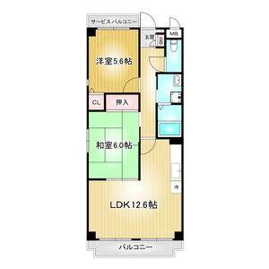 2LDK 間取り図