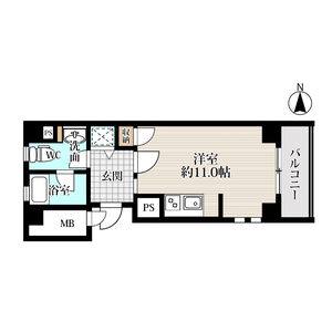 ワンルーム 間取り図