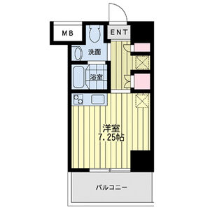 ワンルーム 間取り図