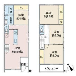4LDK 間取り図