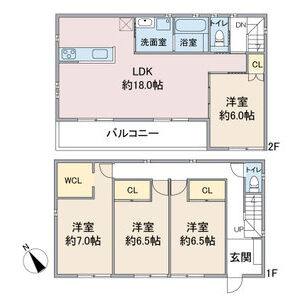 4LDK 間取り図