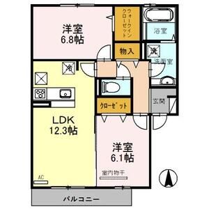 2LDK 間取り図