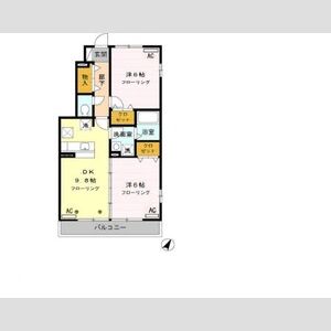 2DK 間取り図