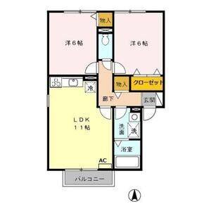 2LDK 間取り図