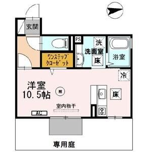 ワンルーム 間取り図
