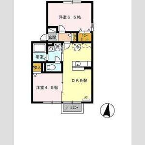 2DK 間取り図