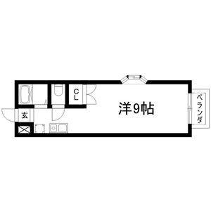 ワンルーム 間取り図