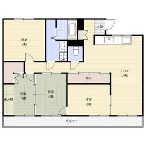 2DK 間取り図