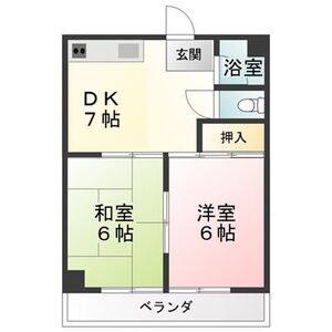 2DK 間取り図
