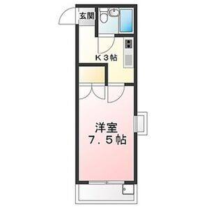 1K 間取り図
