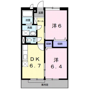 2DK 間取り図