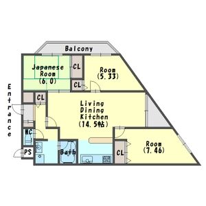 3LDK 間取り図