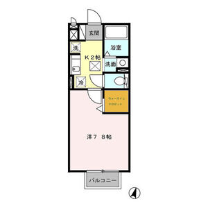 1K 間取り図