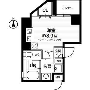 ワンルーム 間取り図