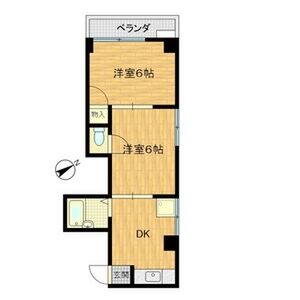 2DK 間取り図