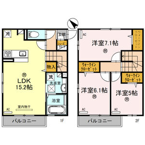 3LDK 間取り図