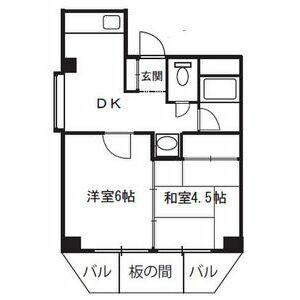 2DK 間取り図