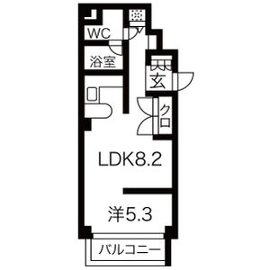ワンルーム 間取り図