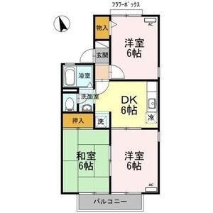 3DK 間取り図