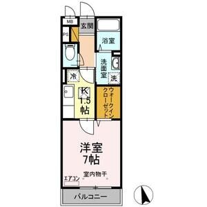 1K 間取り図