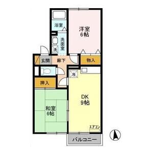 2DK 間取り図