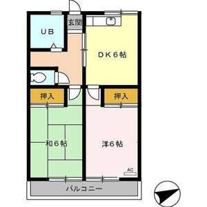 2DK 間取り図