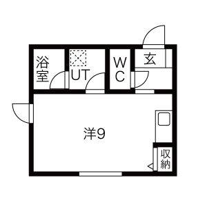 ワンルーム 間取り図
