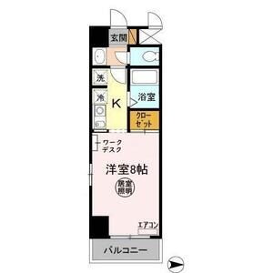 1K 間取り図