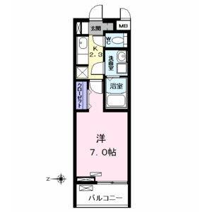 1K 間取り図