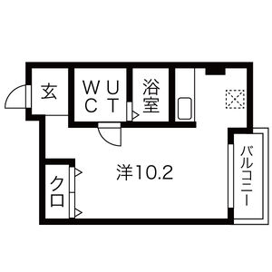 ワンルーム 間取り図