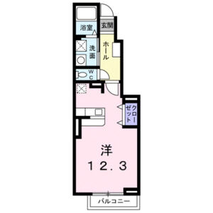 ワンルーム 間取り図