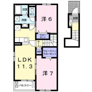 2LDK 間取り図