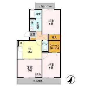 3DK 間取り図