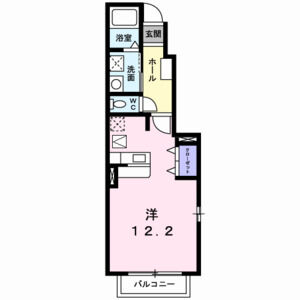 ワンルーム 間取り図