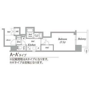 1K 間取り図