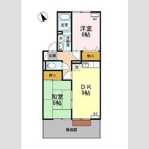 2DK 間取り図
