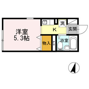 1K 間取り図
