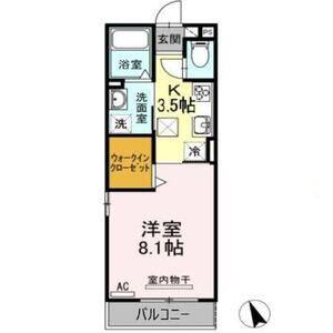 1K 間取り図