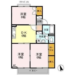3DK 間取り図