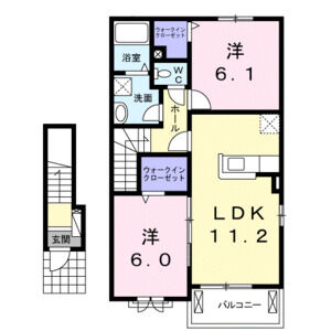 2LDK 間取り図
