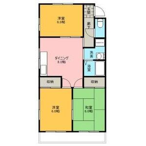 3DK 間取り図