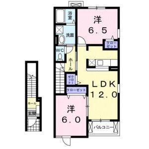 2LDK 間取り図