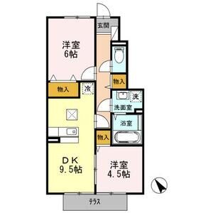 2DK 間取り図