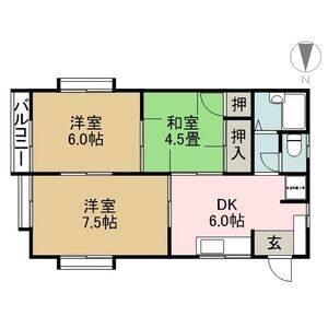 3DK 間取り図