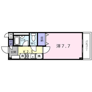 1K 間取り図