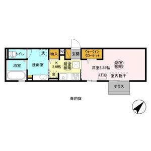 1K 間取り図