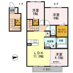 3LDK 間取り図