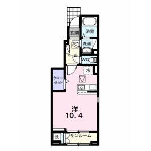 ワンルーム 間取り図